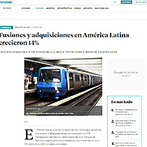 Fusiones y adquisiciones en Amrica Latina crecieron 14%